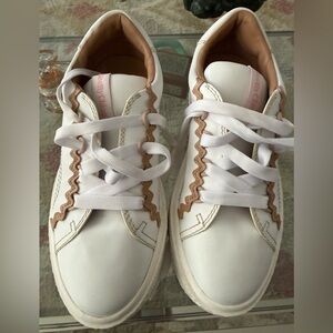 See By Chloe Sevy Shoes Womens 36, White Leather Low Top Sneakers Sevy Calfskin
